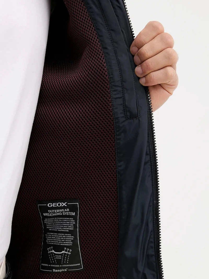 SNAKE Giubbotto imbottito da uomo con zip - blu scuro