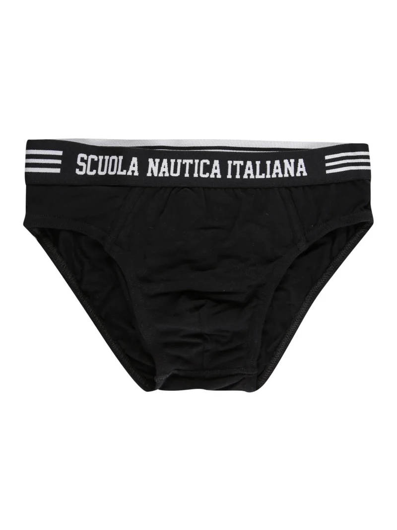 Slip con elastico a vista - nero