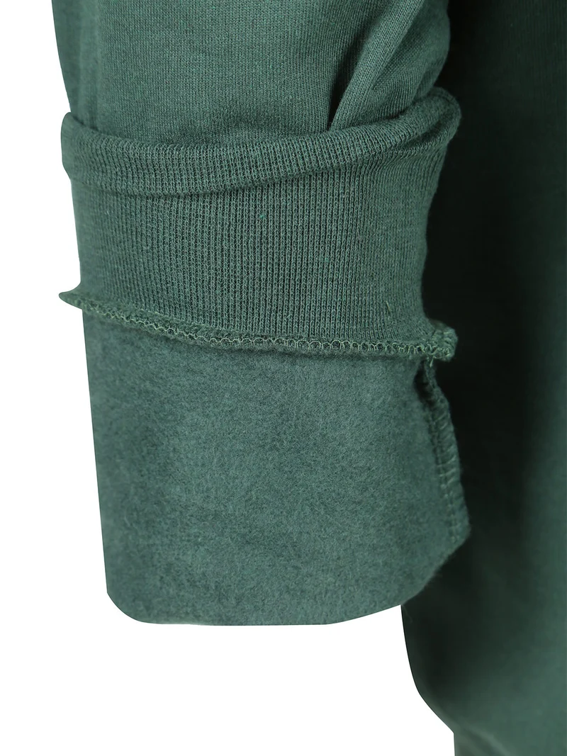 Felpa da uomo full zip - verde