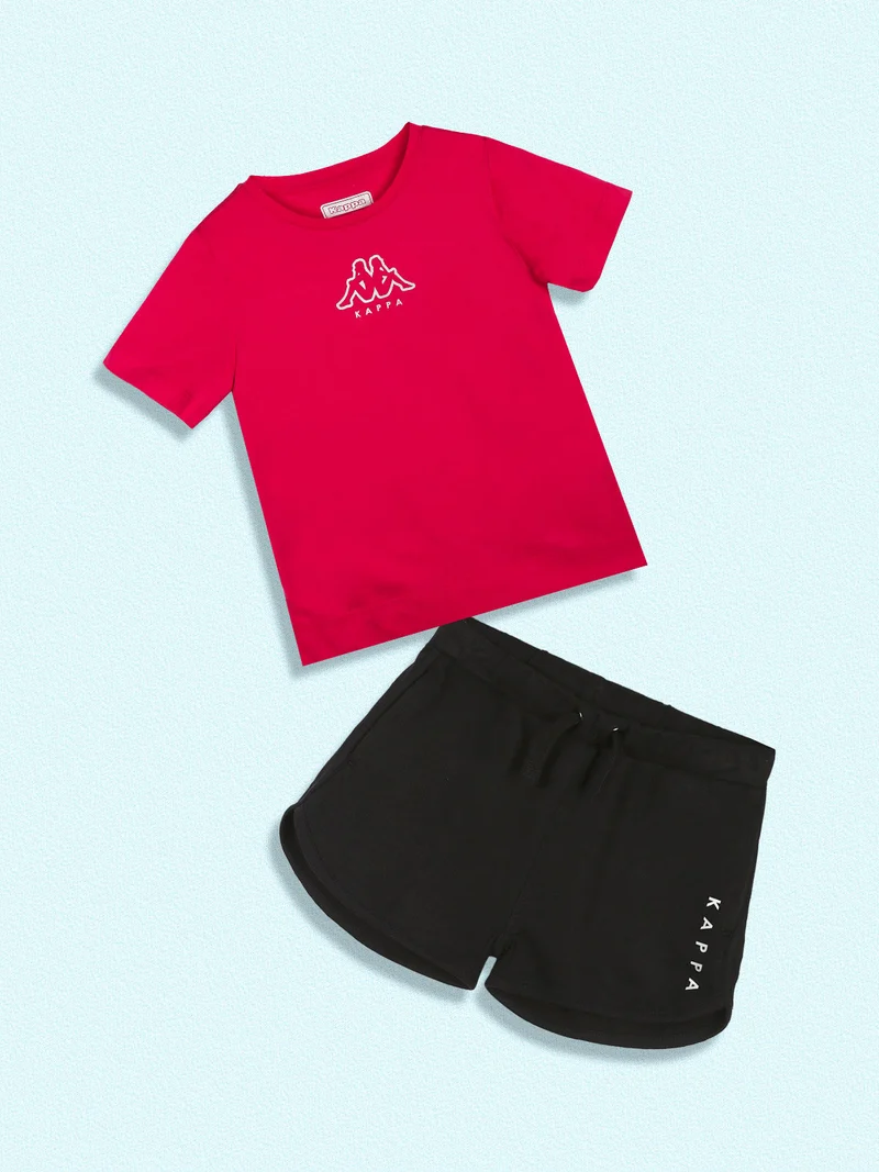 Completo sportivo da bambina in cotone - rosa