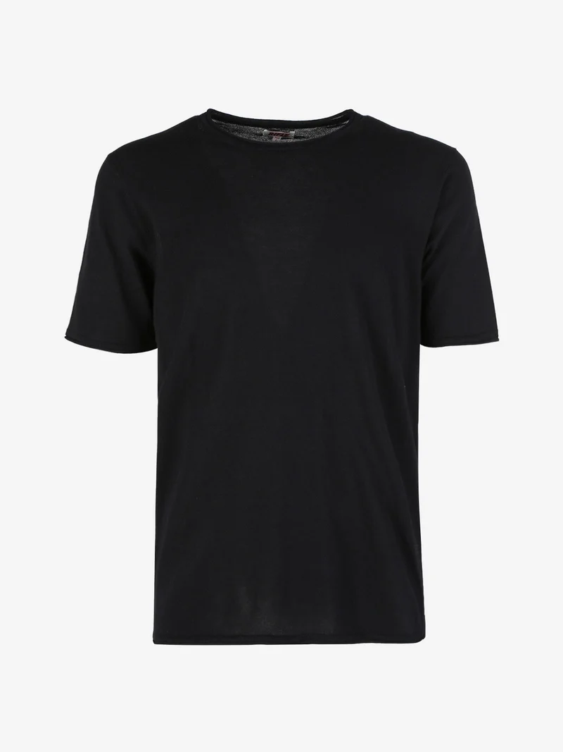 T-shirt da uomo in cotone - nero