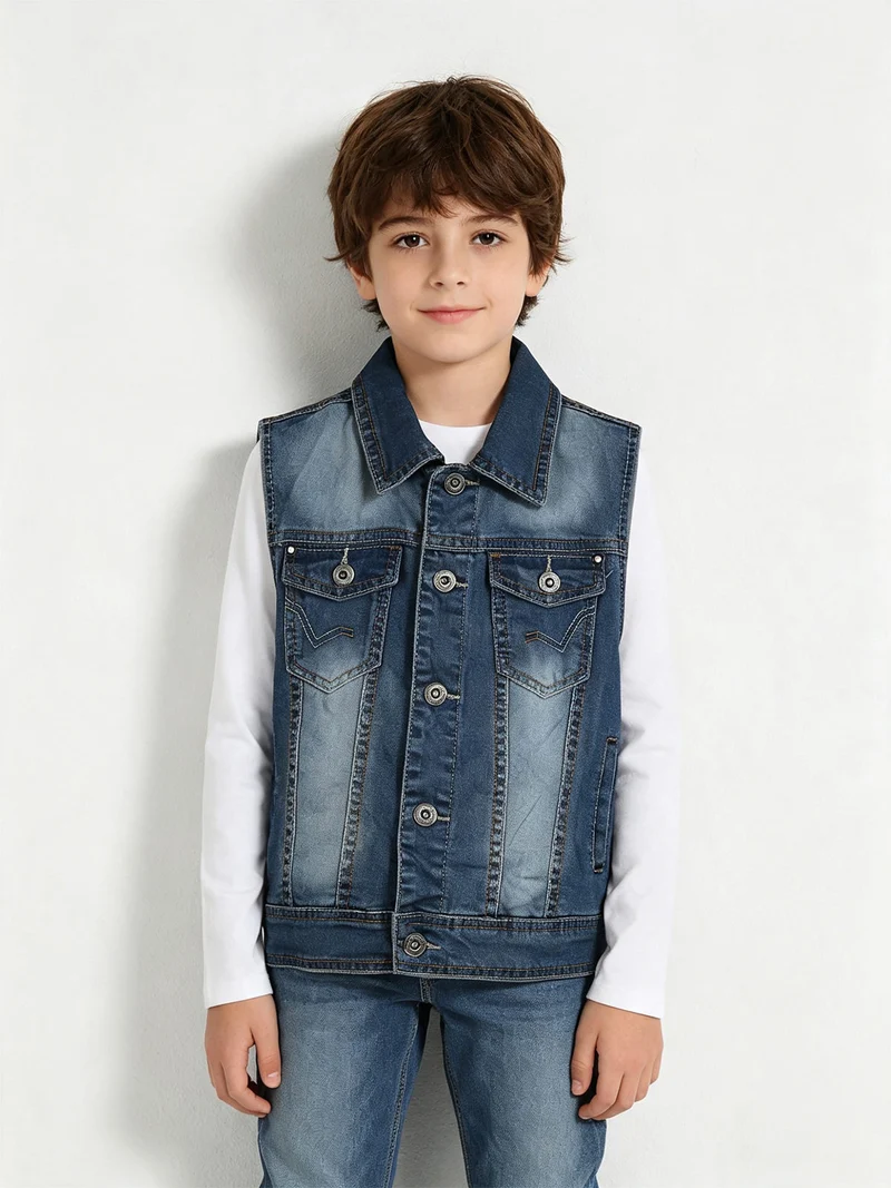 Gilet in jeans da bambini - jeans