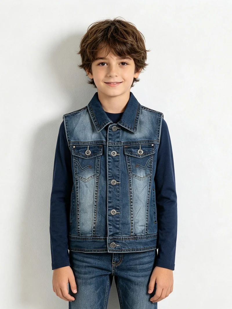 Gilet in jeans da bambini - jeans