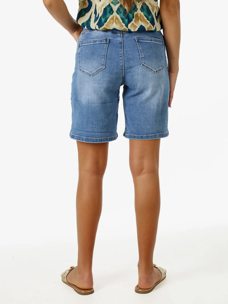 Shorts donna in jeans con strappi - jeans