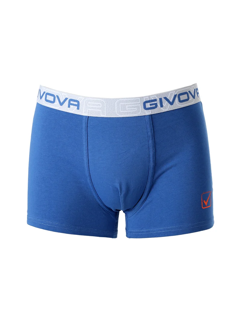 Boxer da uomo in cotone bielastico - blu