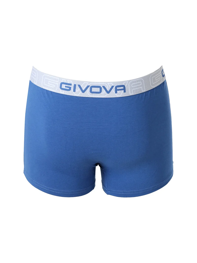 Boxer da uomo in cotone bielastico - blu