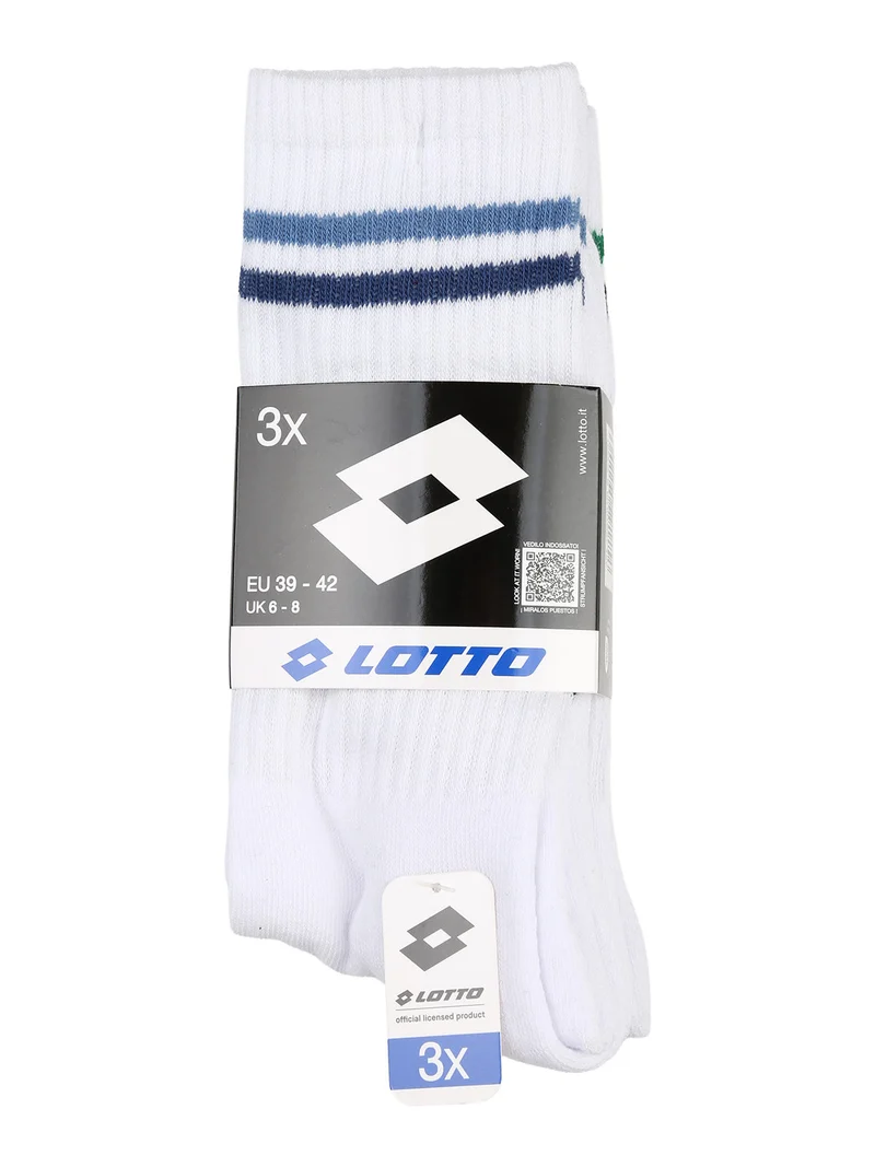 Confezione da 3 paia di calze tennis da uomo - bianco