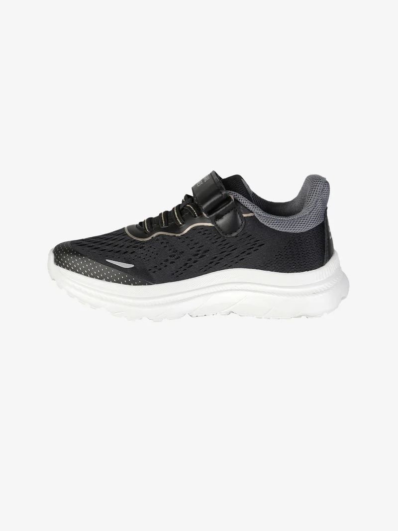 Sneakers sportive da bambina con cinturino a strappo - nero