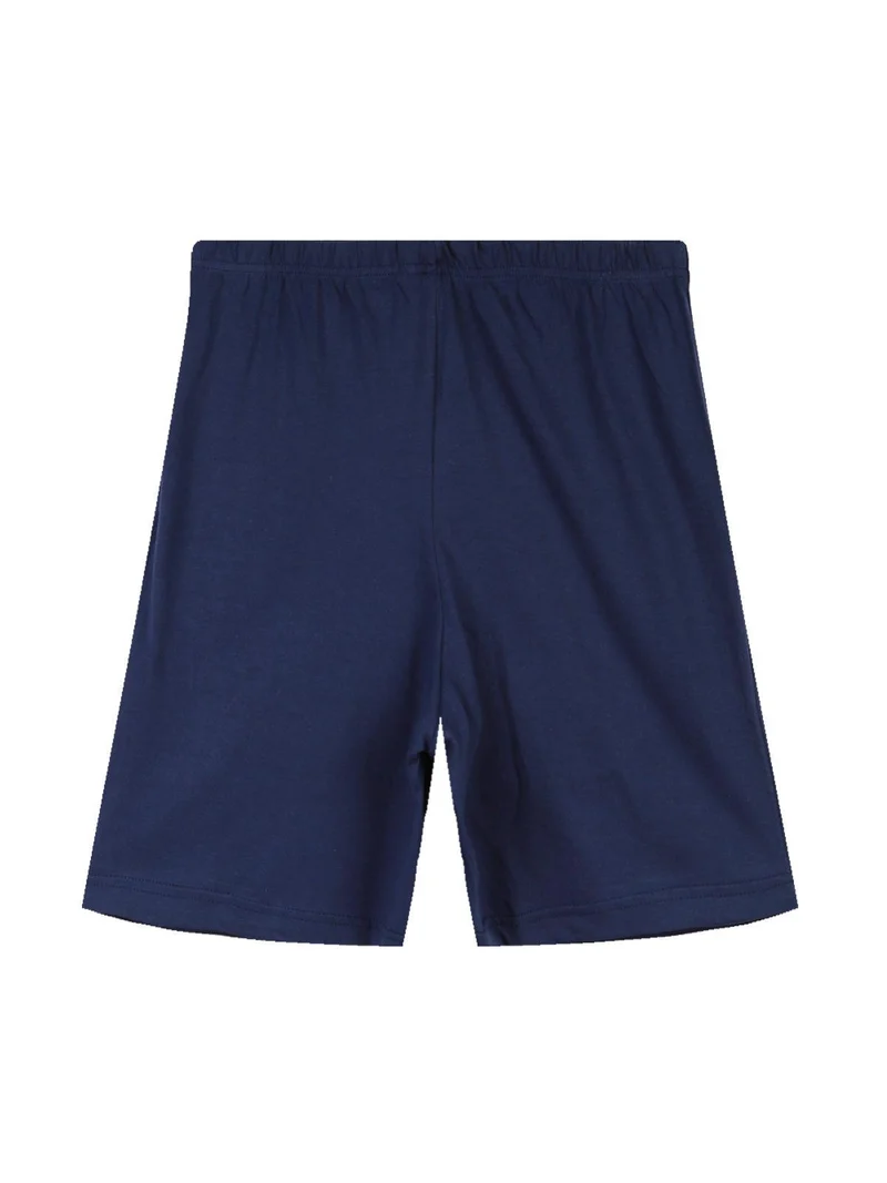 Completo corto bambino con canotta - blu
