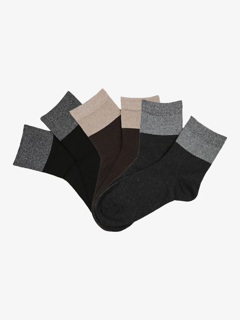 Confezione da 3 paia di calze corte donna - nero