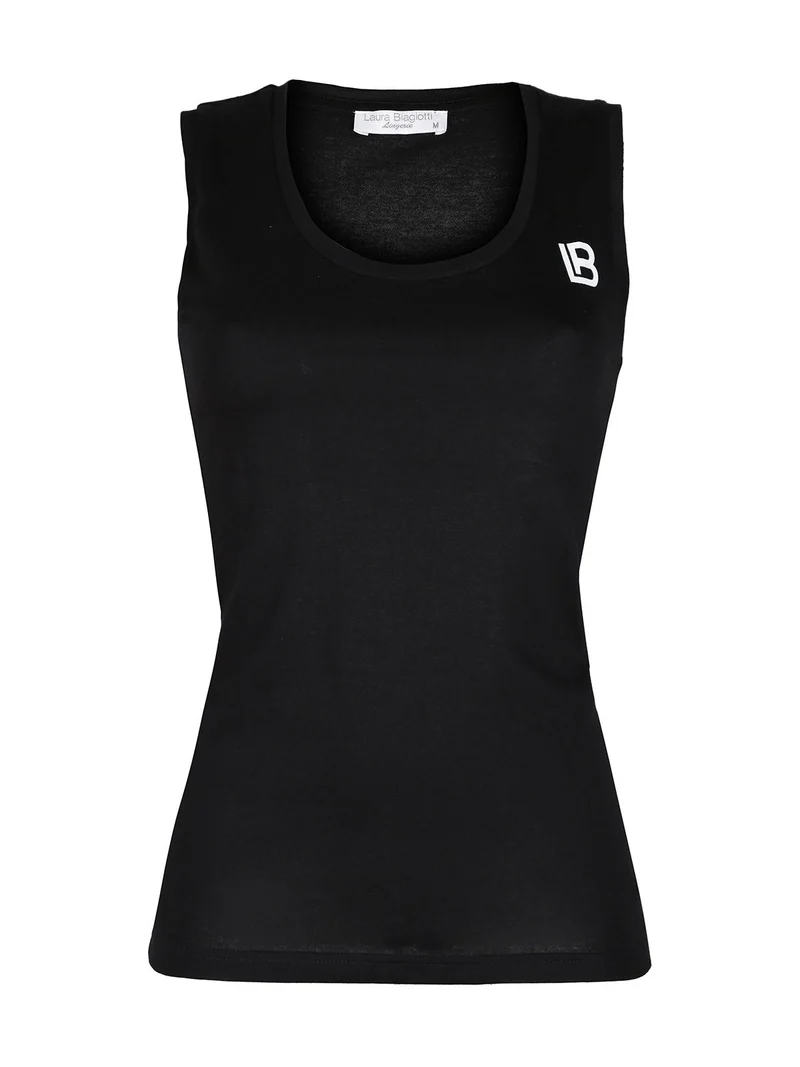Canotta donna in cotone - nero