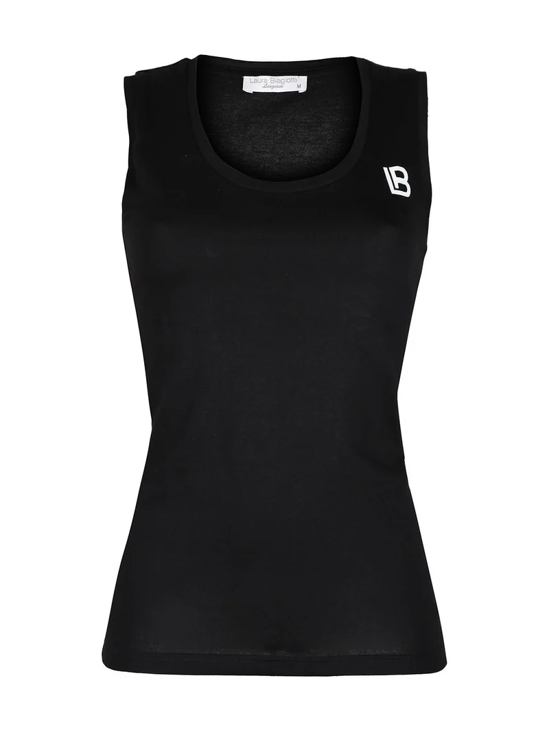Canotta donna in cotone - nero