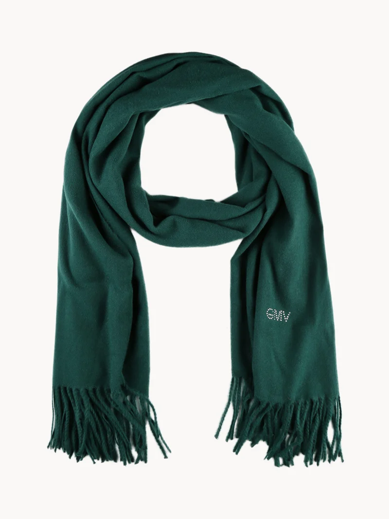 Sciarpa da donna con frange - verde