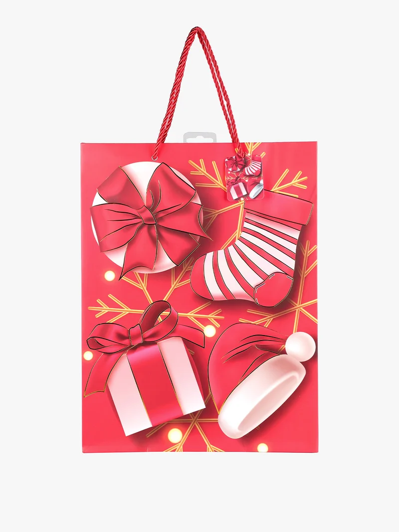 Sacchetto natalizio da regalo - rosso
