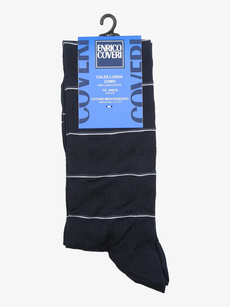 Calze lunghe da uomo in cotone mercerizzato - multicolore