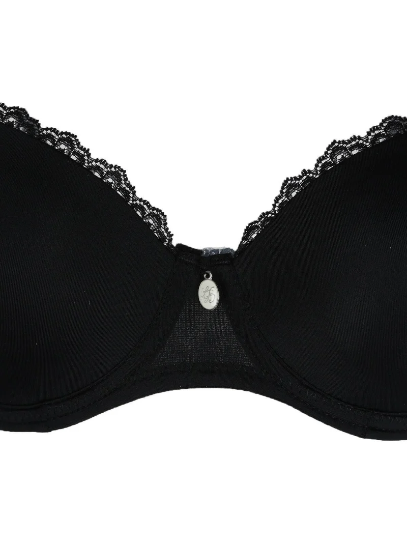 Reggiseno push up graduato con pizzo SOFIA - nero