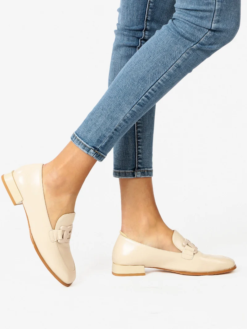 Mocassini classici donna - beige