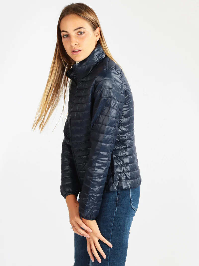 Piumino donna modello 100 grammi - blu scuro