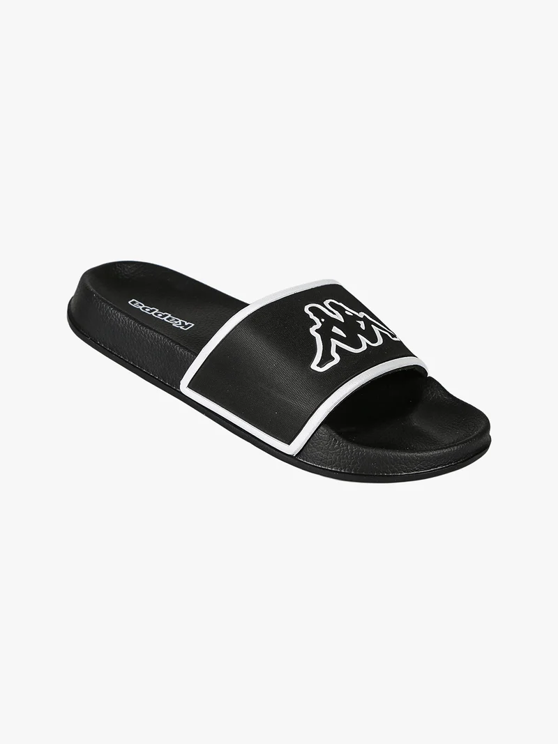 LOGO FLIP Ciabatte da bambini a fascia con logo - nero