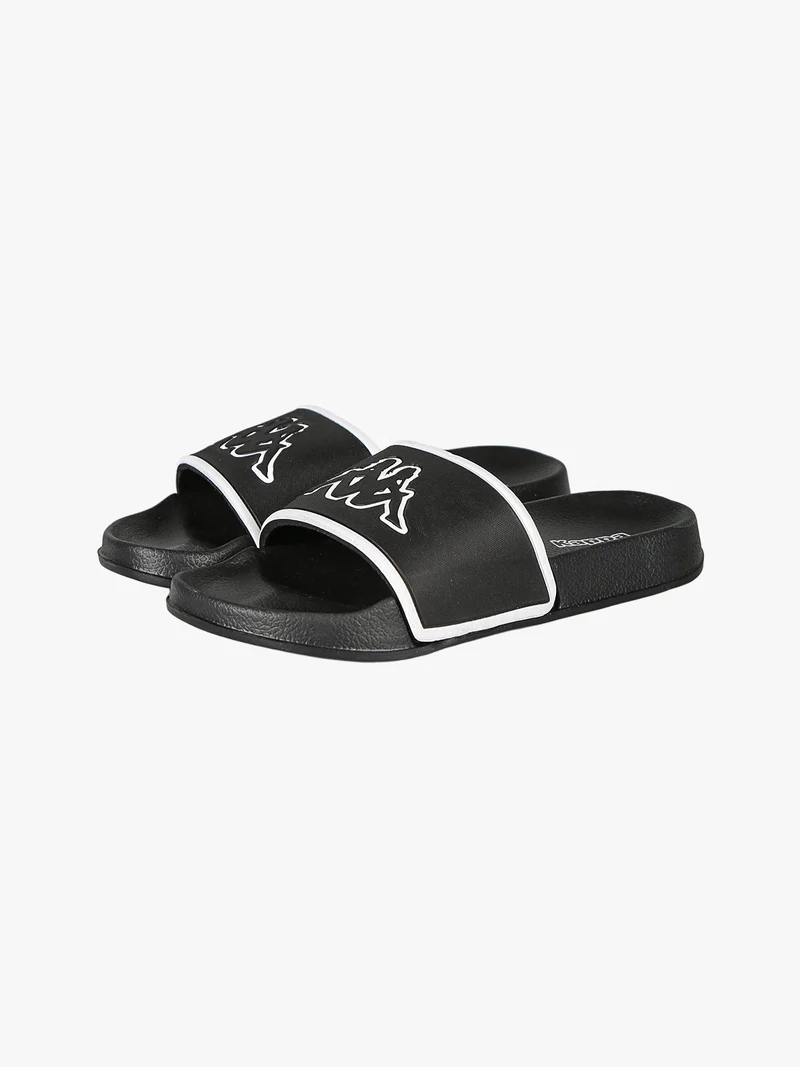 LOGO FLIP Ciabatte da bambini a fascia con logo - nero