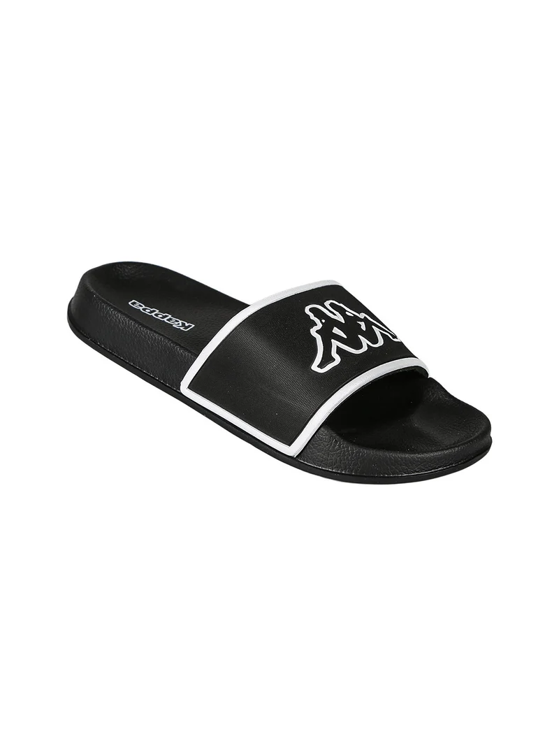 LOGO FLIP Ciabatte da bambini a fascia con logo - nero