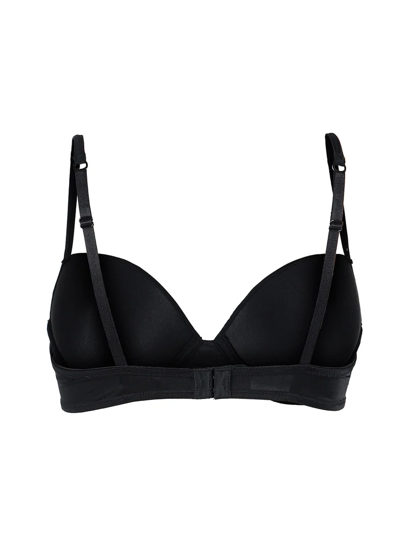 951 Reggiseno a balconcino imbottito coppa B - nero