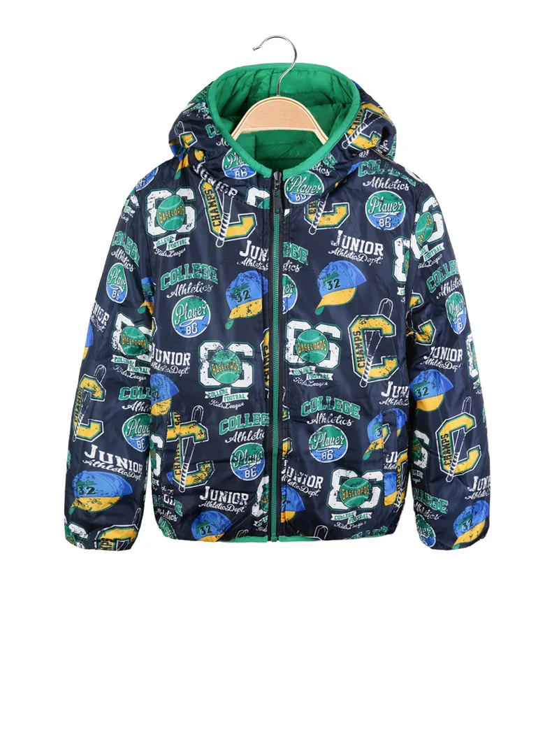 Giubbotto da bambino reversibile - verde