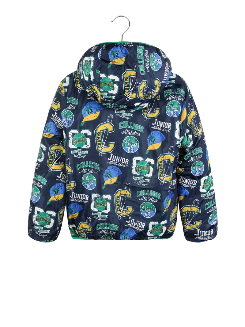 Giubbotto da bambino reversibile - verde