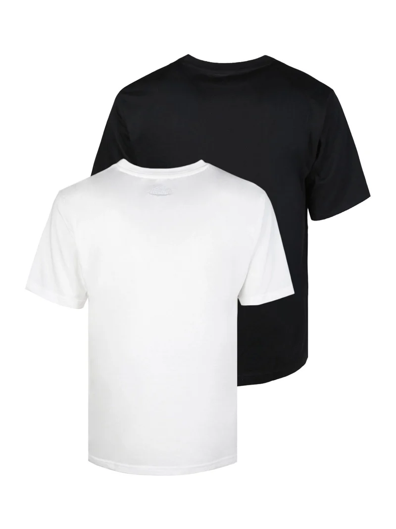 Confezione da 2 t-shirt girocollo da uomo in cotone - assortito