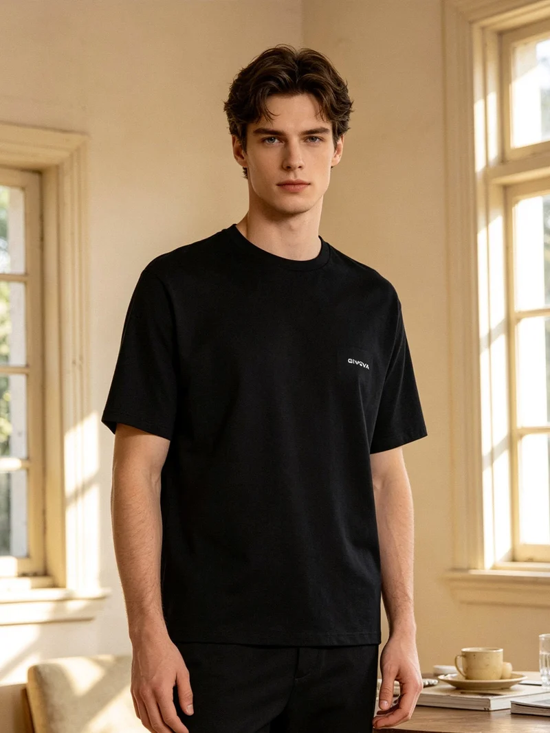 Confezione da 2 t-shirt girocollo da uomo in cotone - assortito
