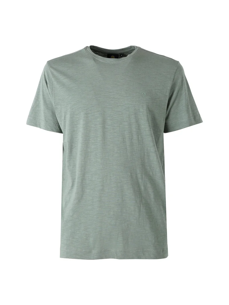 T-shirt da uomo in cotone con logo - verde