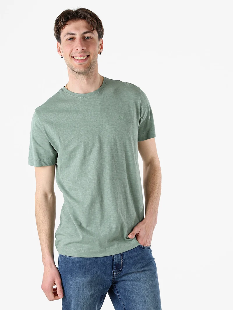 T-shirt da uomo in cotone con logo - verde