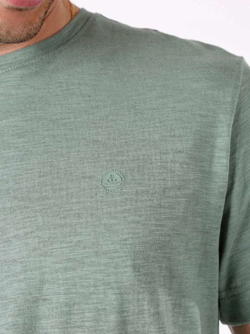 T-shirt da uomo in cotone con logo - verde