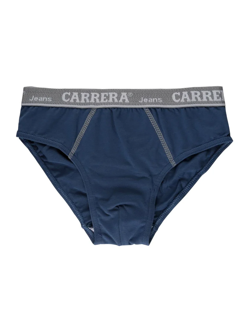 Slip bimbo in cotone - blu