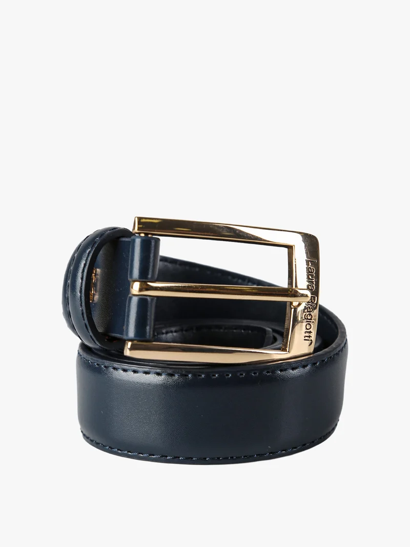 Cintura da donna in pelle rivestita - blu