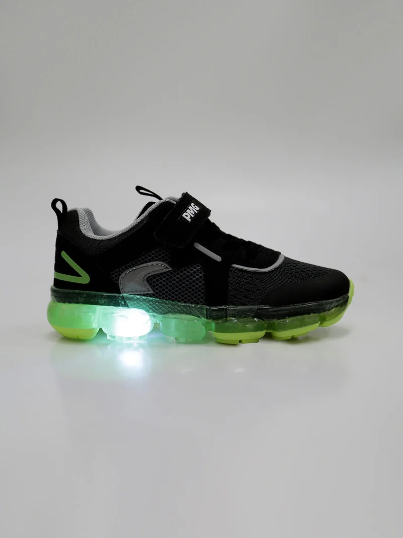 Sneakers da bambino con luci - grigio scuro