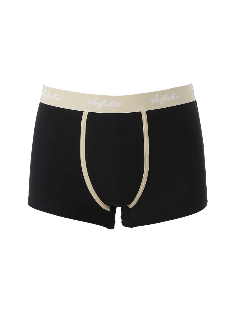 Boxer da uomo in cotone bielastico - nero