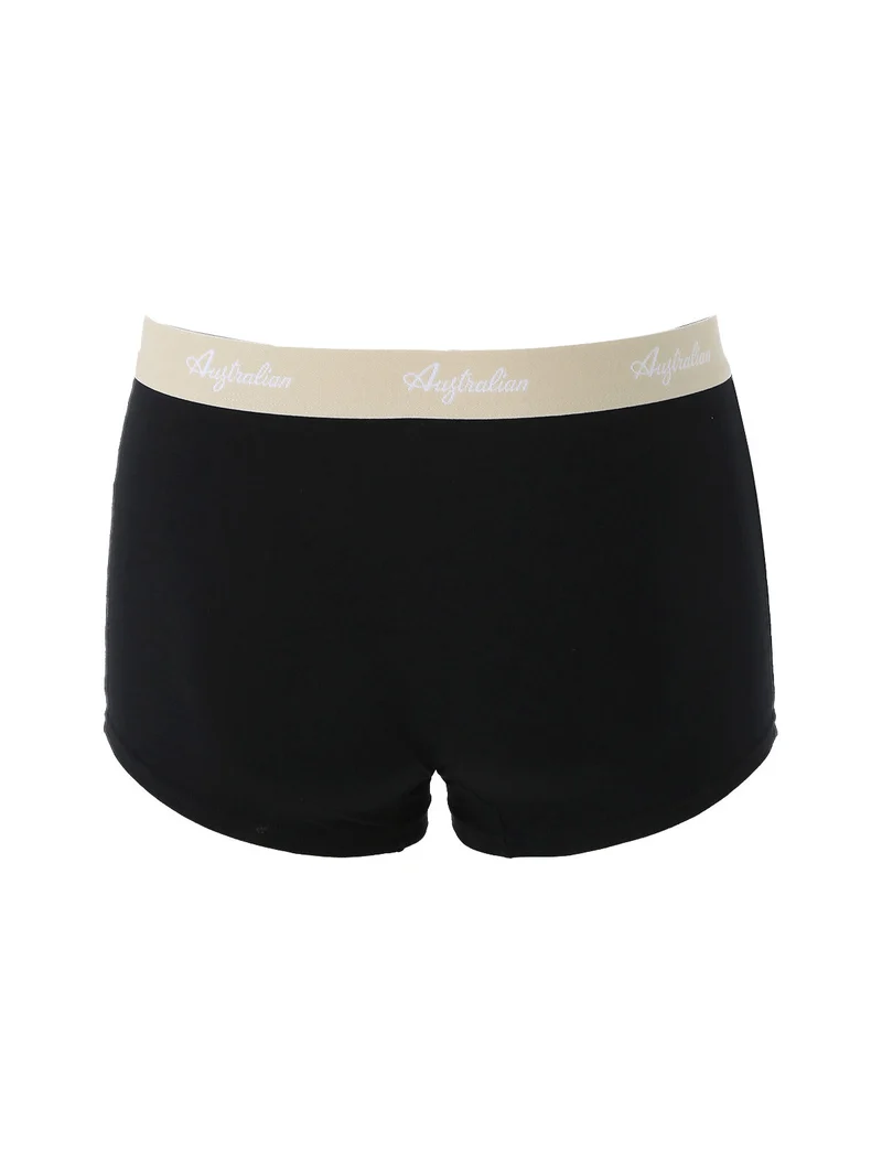 Boxer da uomo in cotone bielastico - nero