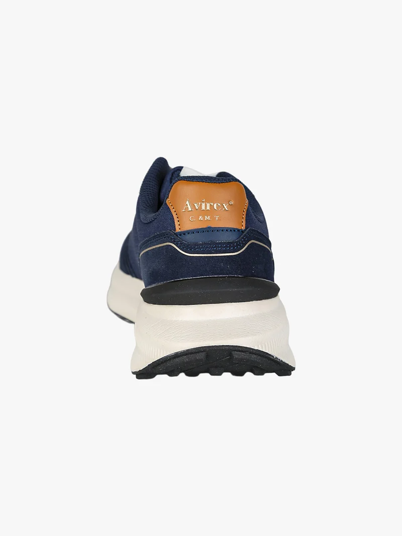 Sneakers casual da uomo stringate - blu scuro