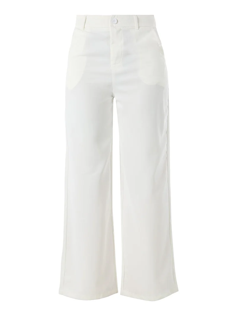 Pantaloni donna a palazzo - bianco