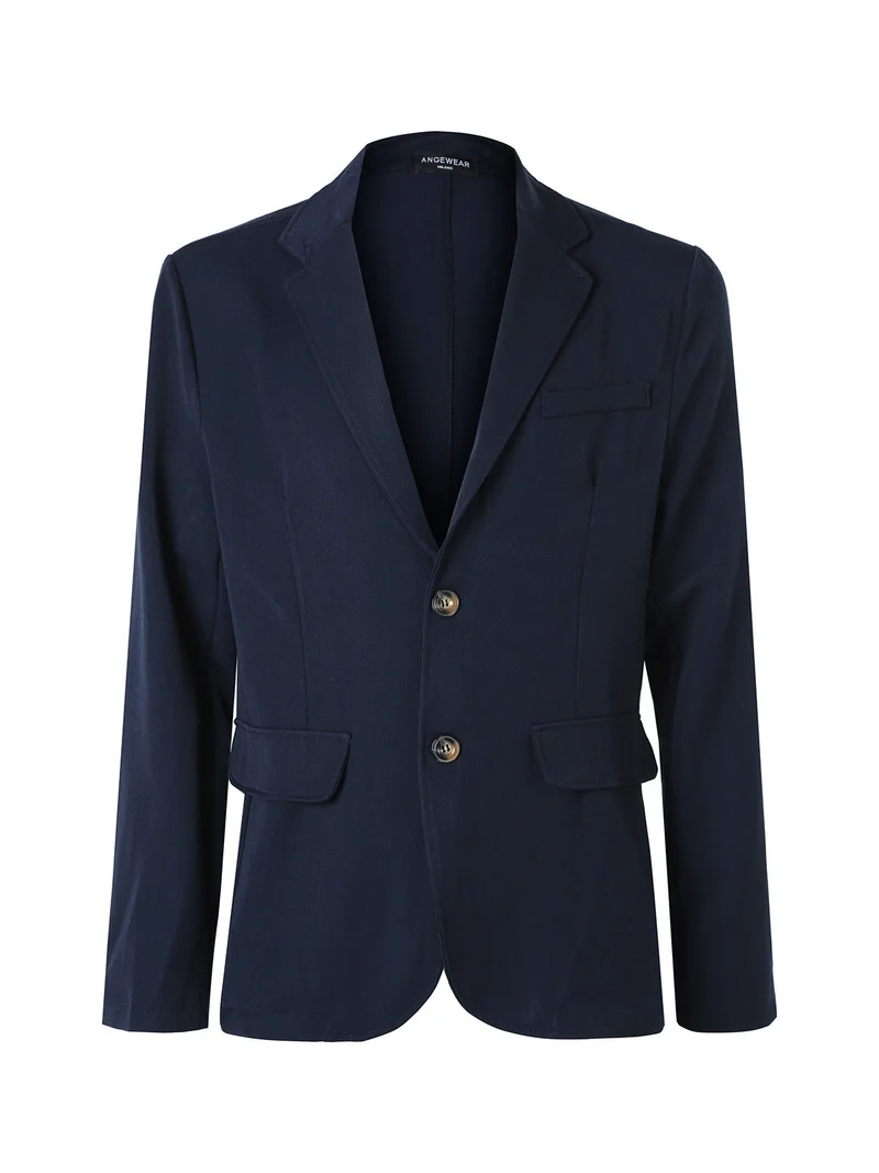 Blazer da uomo leggero con bottoni - blu scuro