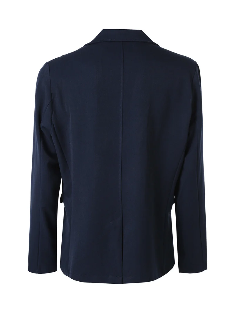 Blazer da uomo leggero con bottoni - blu scuro