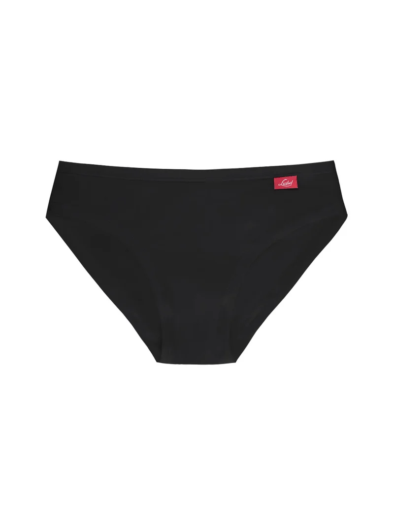 Slip donna in cotone bielastico - nero