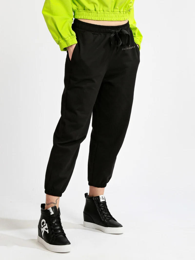 Pantaloni in felpa da donna - nero