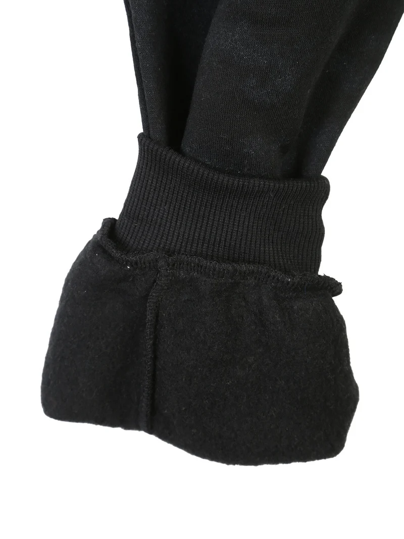 Pantaloni da ragazzo con tasconi e polsini - nero