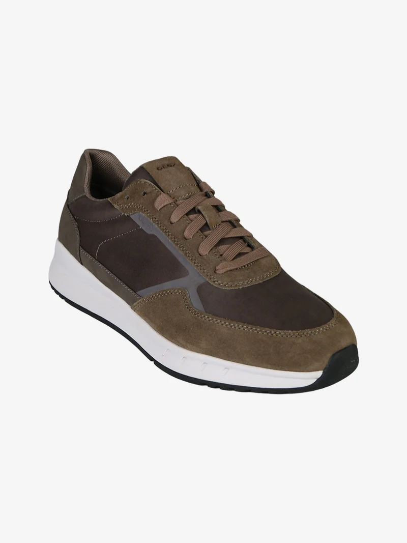 U BRANTHON A Sneakers in pelle scamosciata da uomo - multicolore