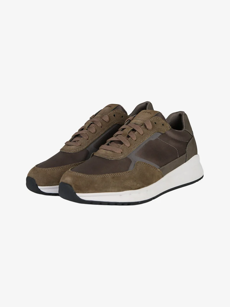 U BRANTHON A Sneakers in pelle scamosciata da uomo - multicolore