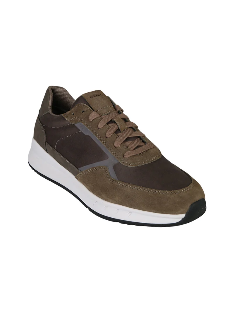 U BRANTHON A Sneakers in pelle scamosciata da uomo - multicolore