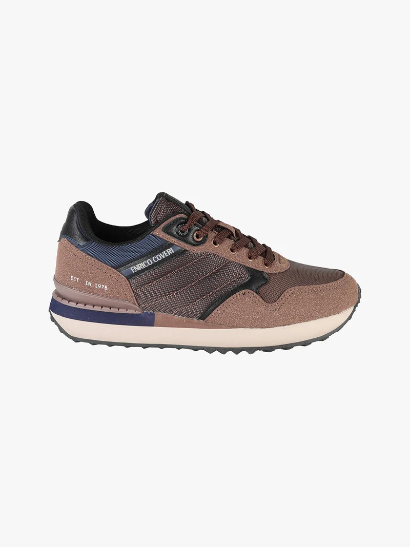 Sneakers stringate da uomo - moro