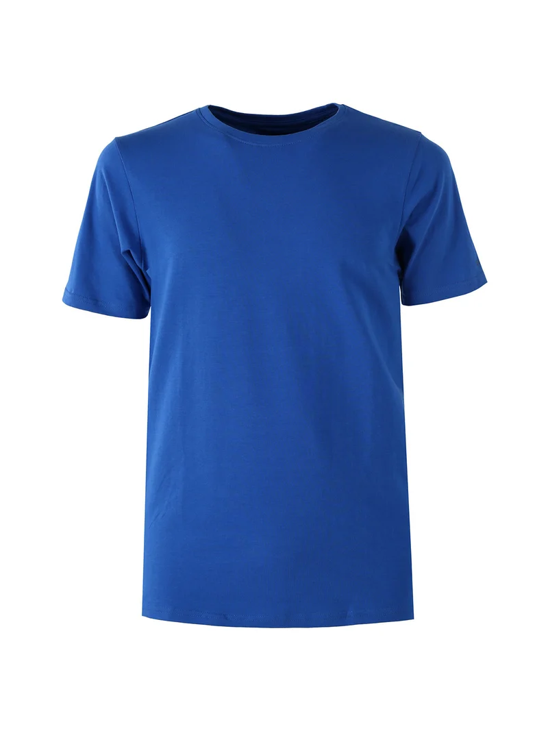 T-shirt intima da uomo in cotone bielastico - bluette